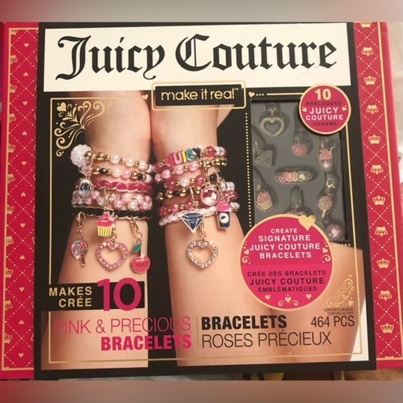 Juicy Couture 464 piece Pink & Precious Make It Real charm‎ bracelet kit set new - Picture 2 of 10